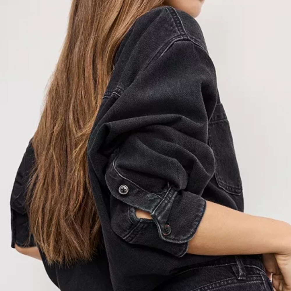 Good American Black Denim Jumpsuit - Picture 4 of 5